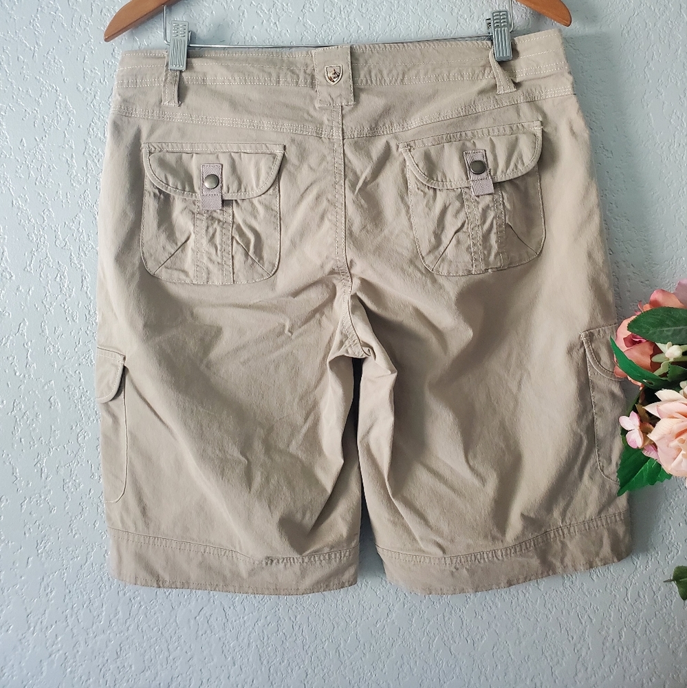 Kuhl beige cargo shorts, Size 12 - Picture 2 of 7